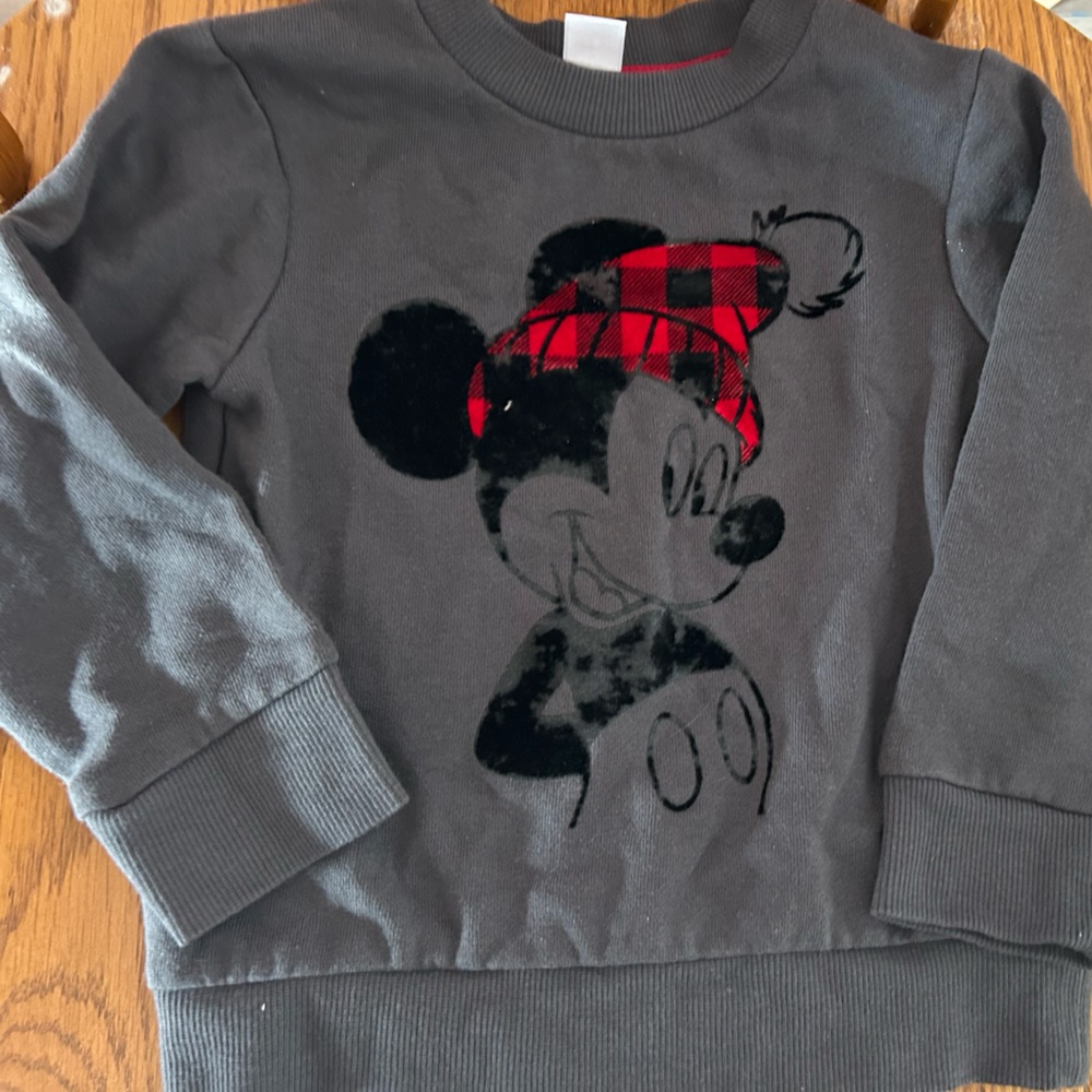 Disney Mickey Mouse, Christmas sweatshirt for boys size 2 like new